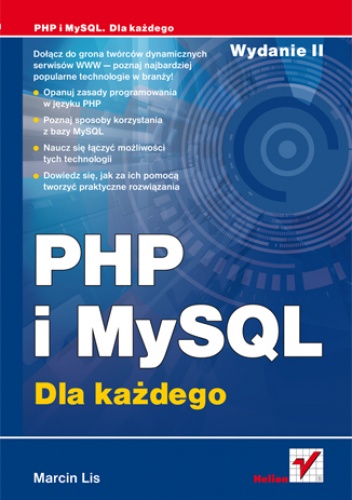 Okładka: Marcin Lis - PHP i MySQL. Dla każdego. Wydanie II