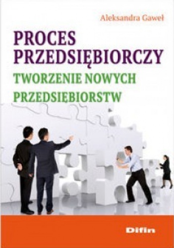 Okładka: Aleksandra Gaweł - Proces przedsiębiorczy tworzenia nowych oprzedsiębiorstw