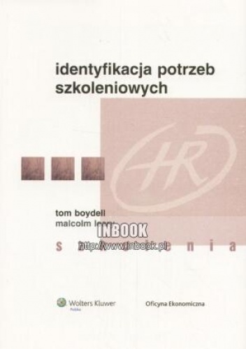 Okładka: Tom Boydell - Identyfikacja potrzeb szkoleniowych - Tom Boydell, Malcolm Leary