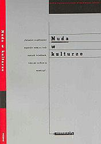 Okładka: Przemysław Czapliński - Nuda w kulturze