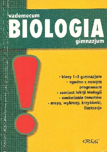 Okładka: Krystyna Stypińska - Vademecum biologia. Gimnazjum