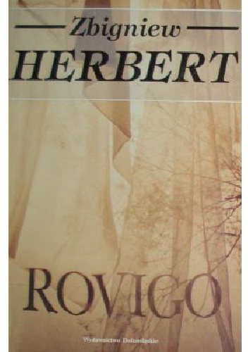 Okładka: Zbigniew Herbert - Rovigo