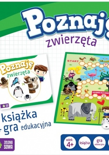 Okładka: Dominika Bylica - Poznaję zwierzęta. Książka + gra