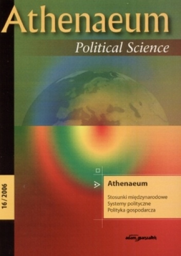 Okładka:  praca zbiorowa - Athenaeum nr 16/2006. Political Science
