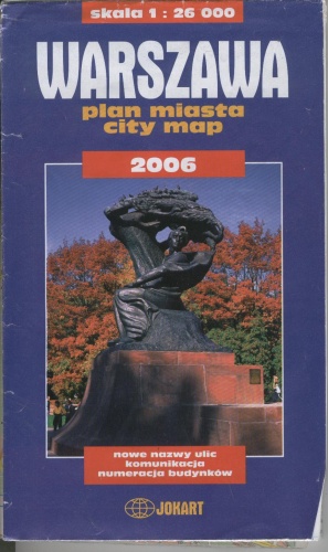 Okładka:  praca zbiorowa - Warszawa. Plan miasta