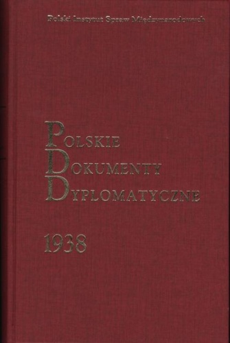 Okładka: Marek Kornat - Polskie Dokumenty Dyplomatyczne 1938