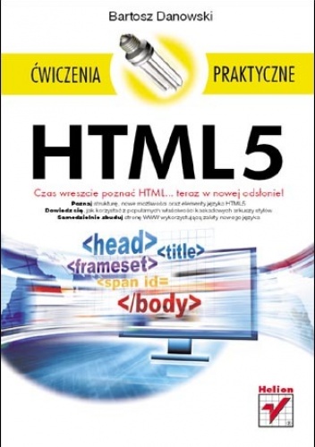 Okładka: Bartosz Danowski - HTML5. Ćwiczenia praktyczne