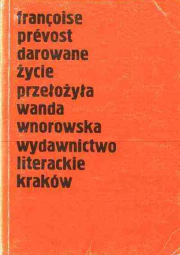Okładka: François Prévost - Darowane życie
