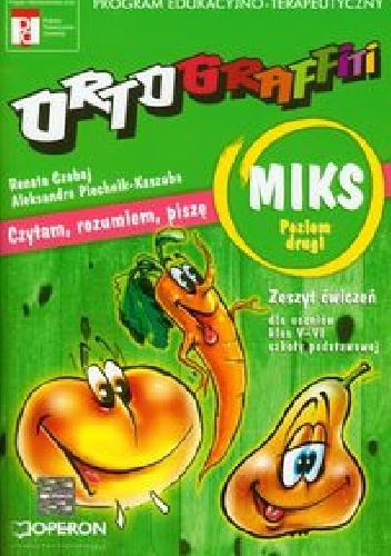 Okładka: Renata Czabaj - Ortograffiti MIKS Poziom drugi Zeszyt ćwiczeń
