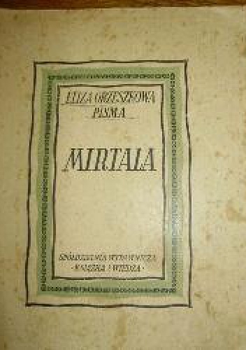 Okładka: Eliza Orzeszkowa - Mirtala