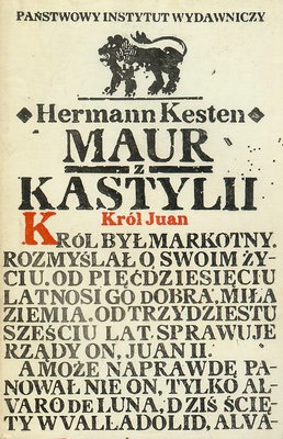 Okładka: Hermann Kesten - Maur z Kastylii