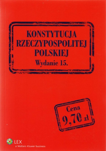 Okładka:  - Konstytucja Rzeczypospolitej Polskiej