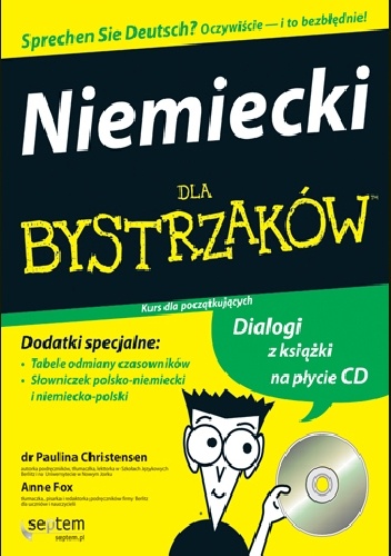 Okładka: Anne Fox - Niemiecki dla bystrzaków. Kurs dla początkujących