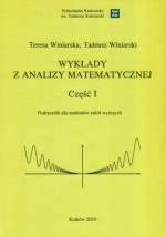 Okładka: Teresa Winiarska - Wykłady z analizy matematycznej cz.1
