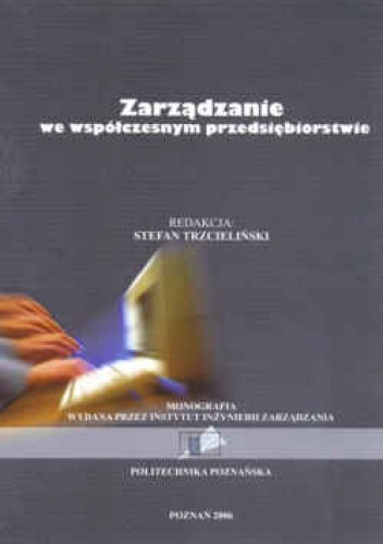 Okładka: Stefan Trzcieliński - zarządzanie we współczesnym przedsiębiorstwie