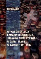Okładka: Piotr Żaroń - Wykaz cmentarzy i zmarłych żołnierzy junaków armii polskiej
