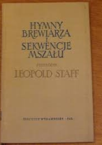 Okładka:  - Hymny brewiarza i sekwencje mszału