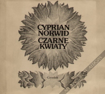 Okładka: Cyprian Kamil Norwid - Czarne kwiaty