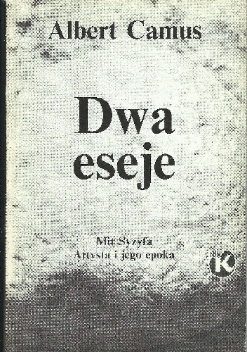 Okładka: Albert Camus - Dwa eseje