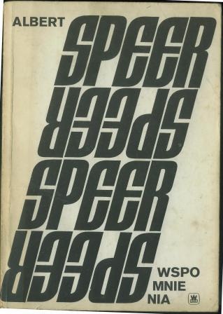 Okładka: Albert Speer - Wspomnienia