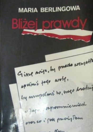 Okładka: Maria Berlingowa - Bliżej prawdy