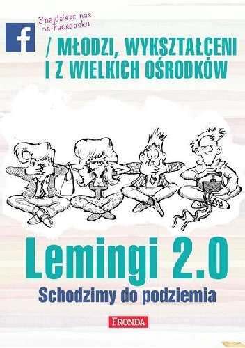 Okładka: Jerzy A. Krakowski - Lemingi 2.0. Schodzimy do podziemia