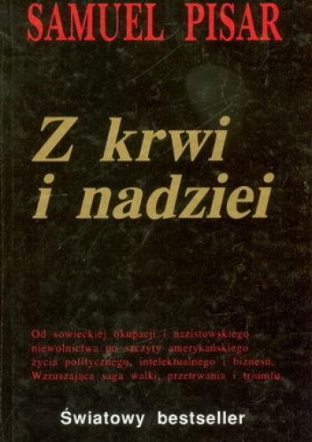 Okładka: Samuel Pisar - Z krwi i nadziei