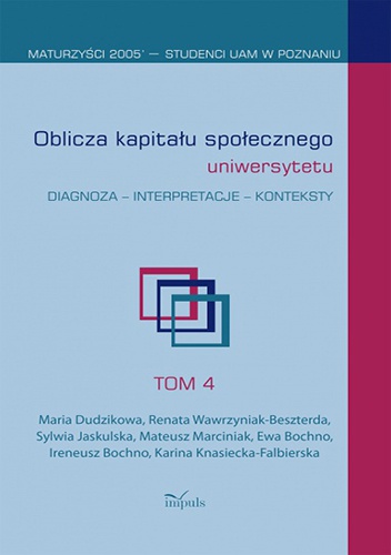 Okładka: Maria Dudzikowa - Oblicza kapitału społecznego uniwersytetu