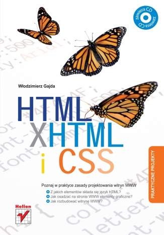 Okładka: Włodzimierz Gajda - HTML, XHTML i CSS. Praktyczne projekty.