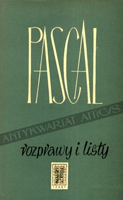 Okładka: Blaise Pascal - Rozprawy i listy