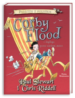 Okładka: Chris Riddell - Corby Flood i żegluga przez siedem mórz