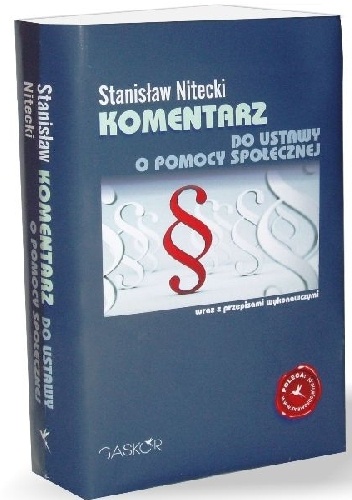 Okładka: Stanisław Nitecki - Komentarz do ustawy o pomocy społecznej