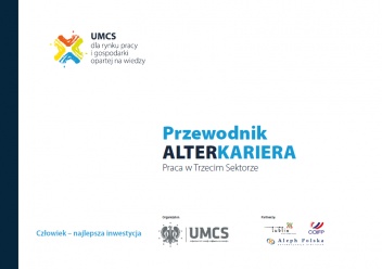 Okładka: Piotr Skrzypczak - Przewodnik Alterkariera. Praca w Trzecim Sektorze