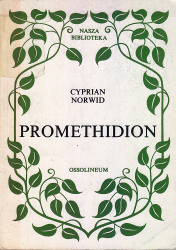 Okładka: Cyprian Kamil Norwid - Promethidion. Rzecz w dwóch dialogach z epilogiem