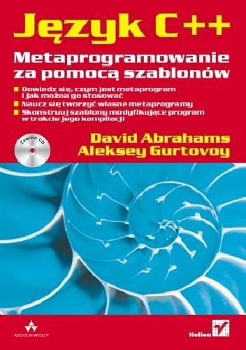 Okładka: David Abrahams - Język C++. Metaprogramowanie za pomocą szablonów