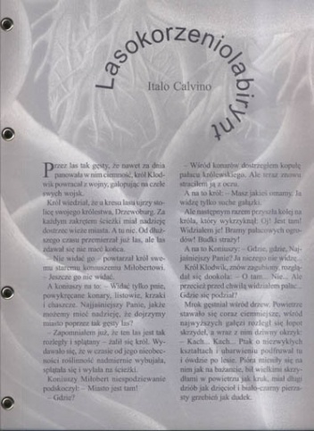 Okładka: Italo Calvino - Lasokorzeniolabirynt