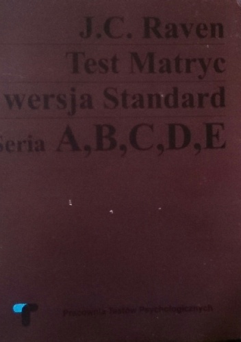 Okładka: J.C. Raven - Test Matryc wersja Standard. Seria A,B,C,D,E
