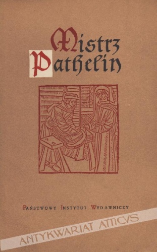 Okładka:  autor nieznany - Mistrz Piotr Pathelin