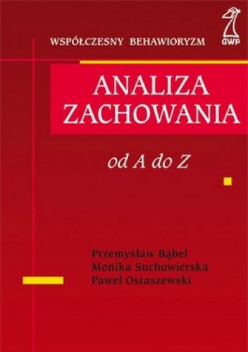 Okładka: Przemysław Bąbel - Analiza zachowania. Od A do Z