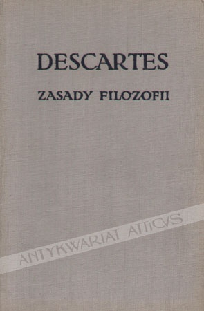 Okładka: René Descartes - Zasady filozofii