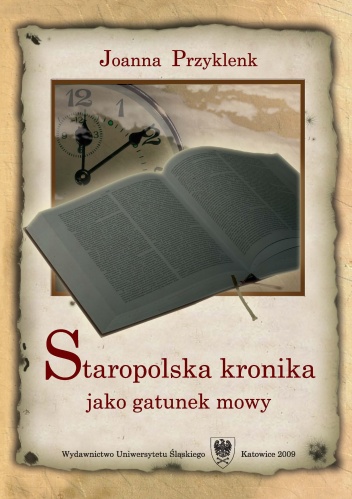 Okładka: Joanna Przyklenk - Staropolska kronika jako gatunek mowy