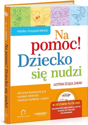 Okładka: Natalia MINGE - Na pomoc! Dziecko się nudzi + płyta DVD