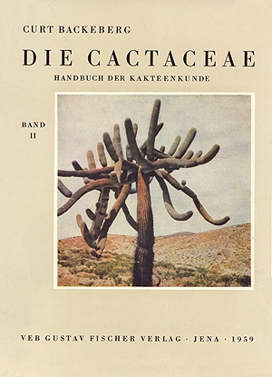 Okładka: Curt Backenberg - Die Cactaceae Handbuch der Kakteenkunde band 2