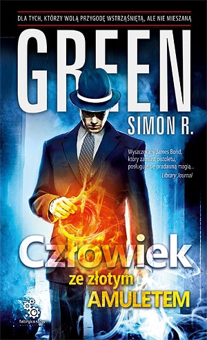 Okładka: Simon R. Green - Człowiek ze złotym amuletem
