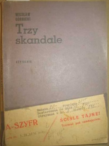 Okładka: Wiesław Górnicki - Trzy skandale
