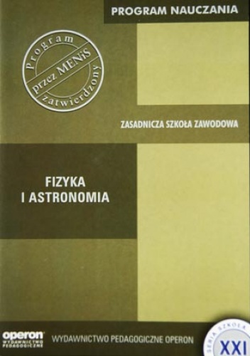 Okładka: Lech Falandysz - Fizyka i astronomia - program nauczania dla zasadniczej szkoły zawodowej