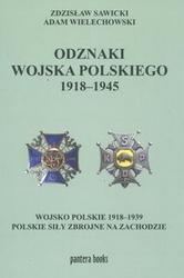 Okładka: Zdzisław Sawicki - Odznaki wojska polskiego 1918-1945