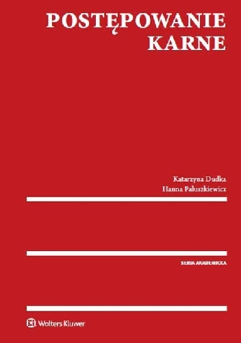 Okładka: Katarzyna Dudka - Postępowanie karne