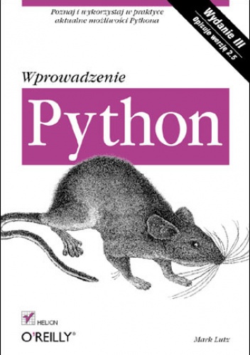 Okładka: Mark Lutz - Python. Wprowadzenie. Wydanie III