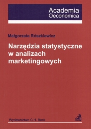 Okładka: Małgorzata Rószkiewicz - Narzędzia statystyczne w analizach marketingowych